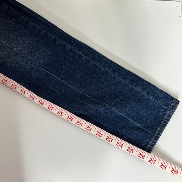 American Eagle Vintage Hi Rise Jeans Dark Wash Denim Size 8 - Picture 11 of 11